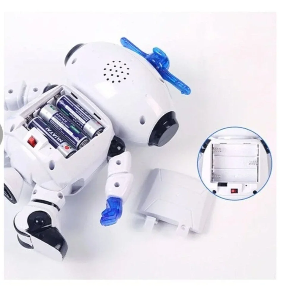 Robot Toys for Kids, 360° Body Dancing Robot Toy with LED Lights and Music, Smar